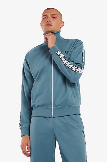 Fred Perry Taped Track Naisten Takki Harmaat Sininen | FI 1134MQZA